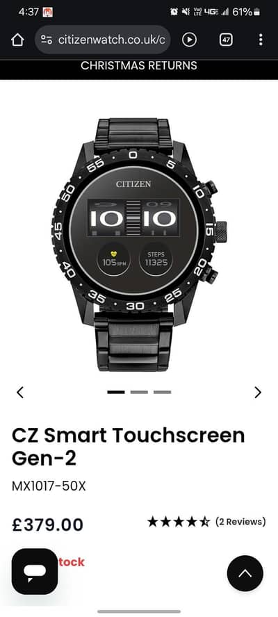 Citizen Smart Touchscreen Gen-2 MX1017-50X