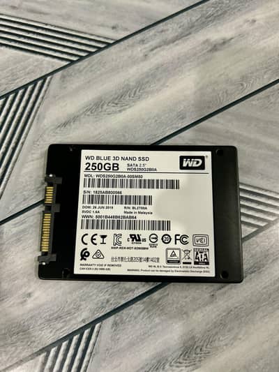 250gb  ssd New condition  with 100% health
