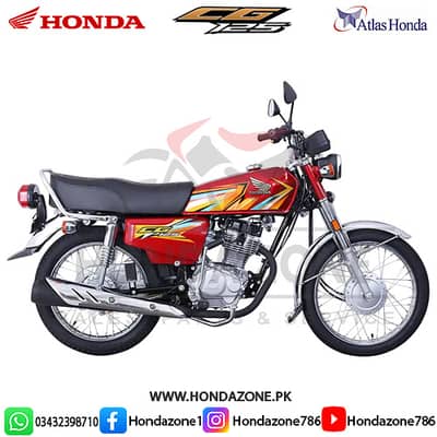 Honda CG 125 2026 Zero meter Available on Honda Zone