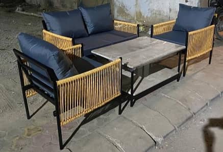 4 Seater Roop Set/Rattan sofa set/L-Shape/Outdoor Chairs/Lawn set