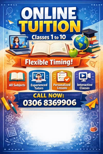 Online Tution Available