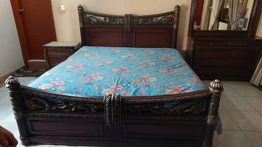 For sale: queen size bed cupboard and dressing table
