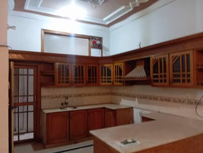 240 yards ground floor portion in Block 3, 3 Bed DD with separate entrance & meters, no water issue, no load shedding, ideal for short educated family.