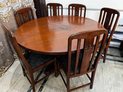 6 Chairs Dining Table