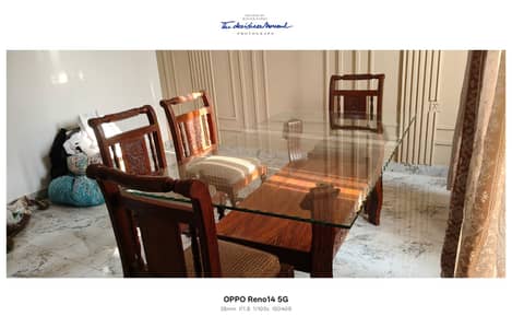 Dining table 6 person, with 6 chairs