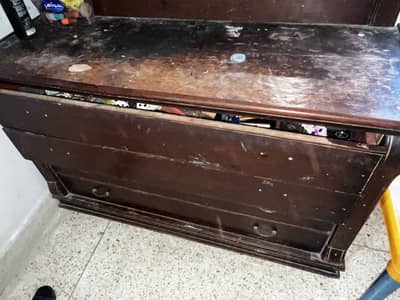 Bed and dressing table