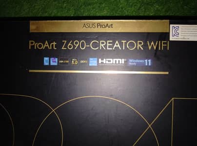 ProArt z690 creator wifi in excellent condition with Intel i9 12900k