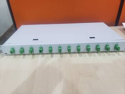 3M Fiber Termination Box - 1U Rack Mount - 12 Ports