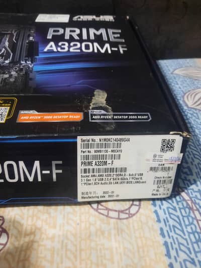 Asus A320M MOTHERBOARD WITH RYZEN 5 2600