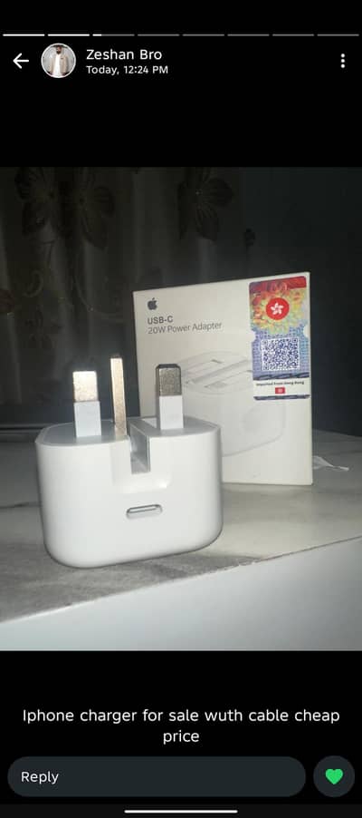 Iphone orignal charger brand new