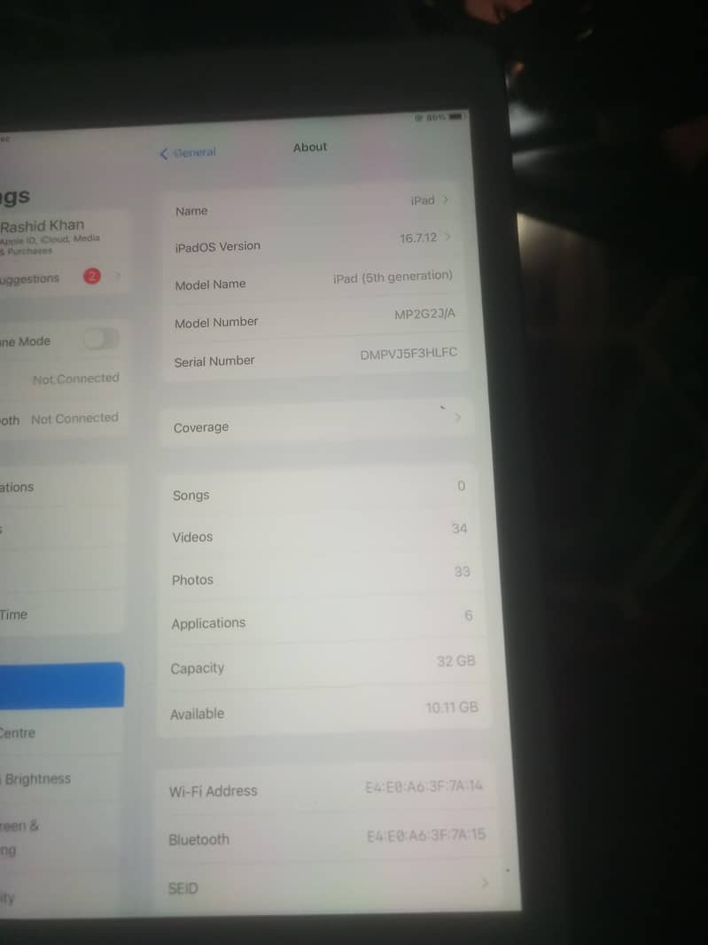 ipad  5 generation 2