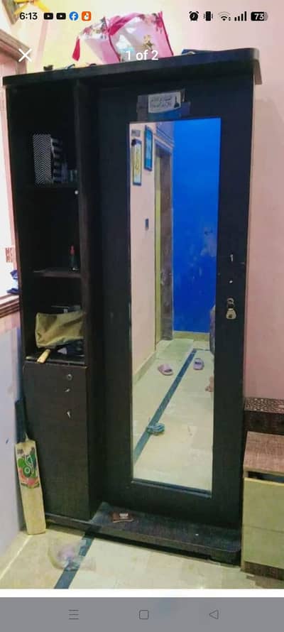 dresser mirror with shelf