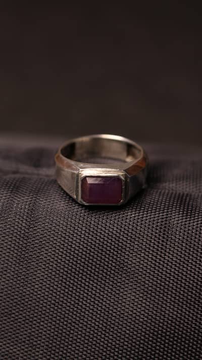 ruby silver ring | yaqoot ring | classic ring | opal Emerald neelam