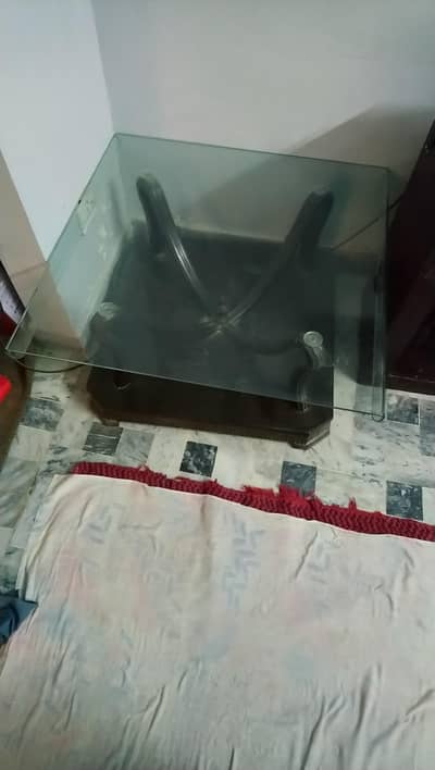 Center Drawing Room Table 3ft x 3ft glass size