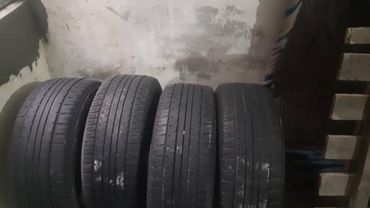 10 by 10 Condition yokohama tyres 205/55R-16 v. v. very minimum used
