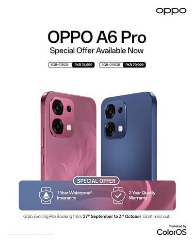 OPPO A6 pro 8/256 Brand new just box open