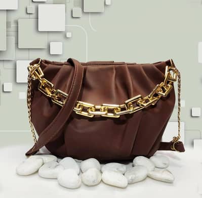 Women's Plain Saddle Crossbody Bag