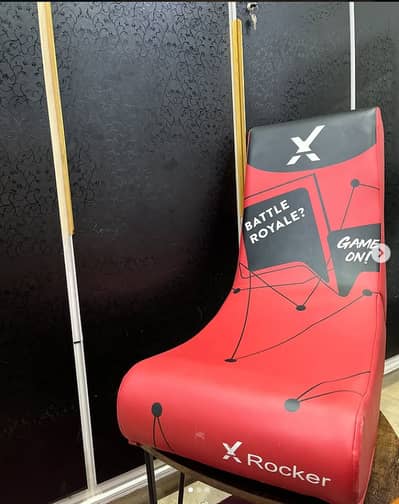 X Rocker Gaming Chair / Floor Gaming Chair – Red & Black