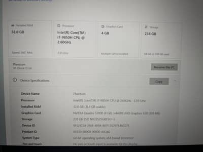 HP Z Book 15g6 Core i7 9th gen heavy machine for heavy tasks