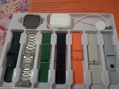 Latest Smart Watch with 7 straps– Bluetooth Calling | Health & Fitness