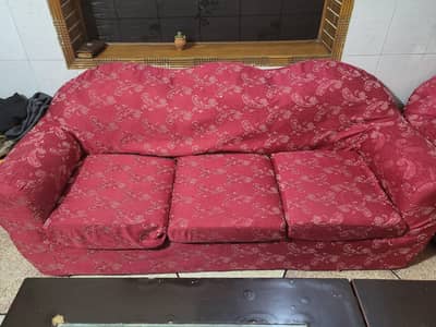 6 seater velvet sofa set