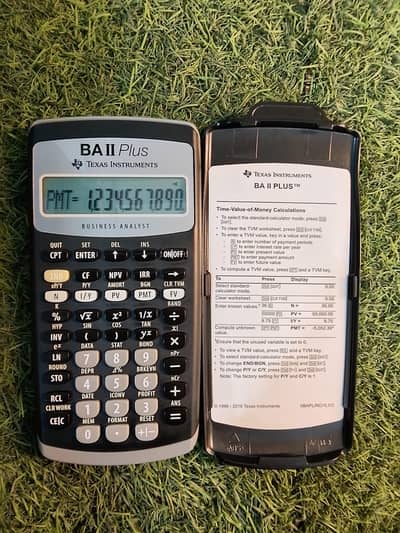 BA2 PLUS FINANCIAL CALCULATOR CFA TEXAS INSTRUMENTS