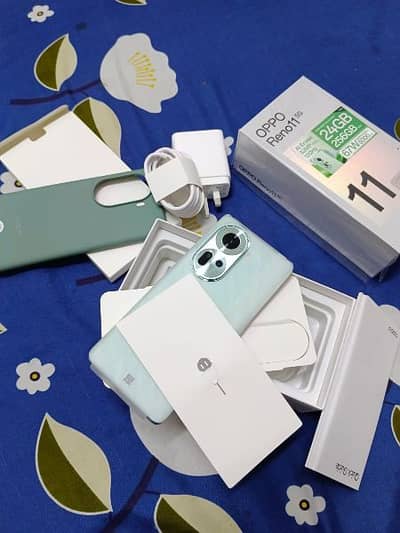 Oppo Reno 11 pro with complete accessories for sale ma