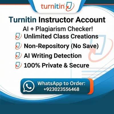 Turnitin Instructor - Plagiarism & AI Content Checking Services