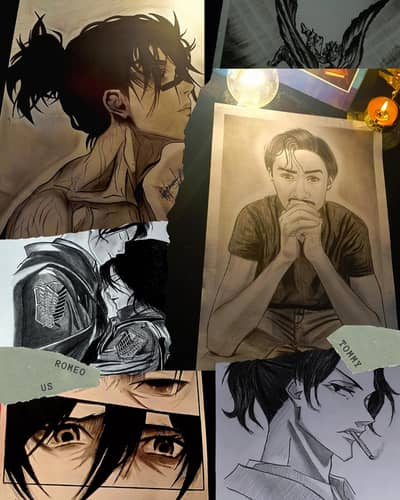 if you want you create Pencil " realistic sketches" with frames.