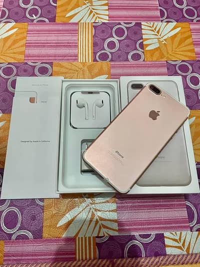 iPhone 7 plus 128gb with complete box whatsapp number 03229399419