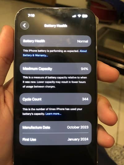 iPhone 15 pro pta approved 128 gb