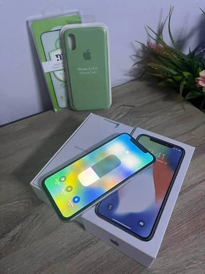 Iphone x 256gb with complete box whatsapp number 03229399419