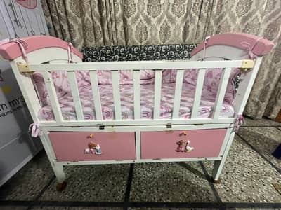 Baby coat in good condition with mattress