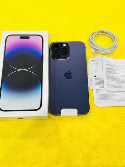 Iphone 14 pro max 512 gb Dual Pta approve with box all accessories
