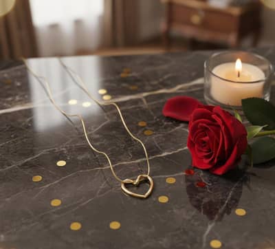  Elegant Heart Shape Gold-Plated Necklace | Perfect Gift 