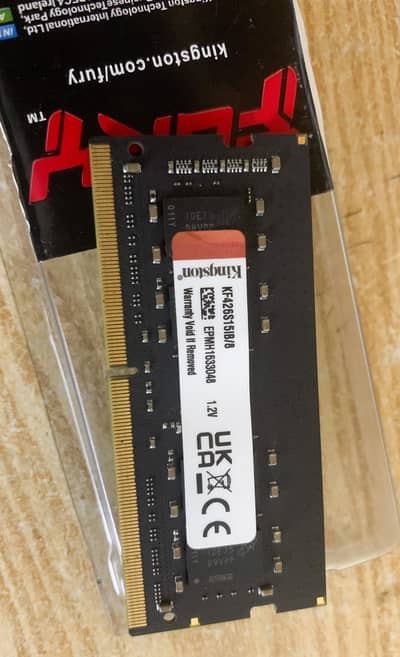 DDR4 Laptop ram 16gb 2666mhz Kingston fury impact