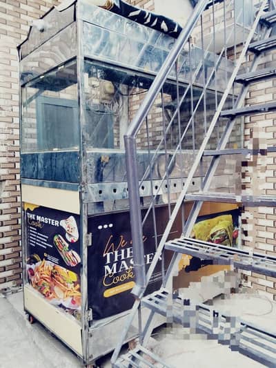 shawarma counter for sale   in steel   price 110