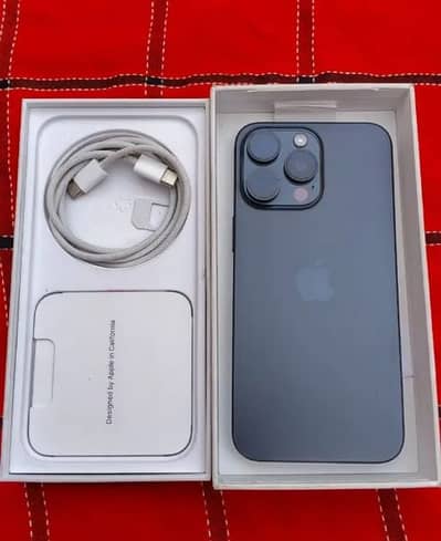Apple iPhone 15 pro max complete box urgent sale wtp no 0327=2469867