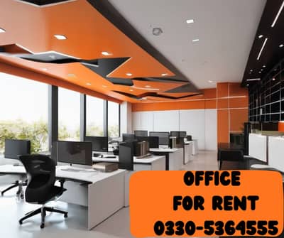 Office,Call center,Hall for rent 0330-5364555