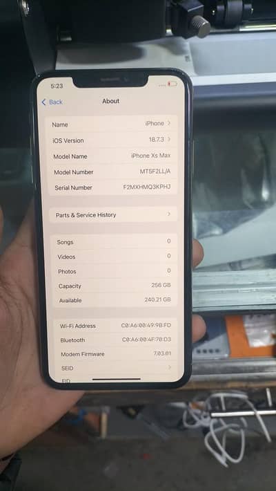 xsmax fectory unlock