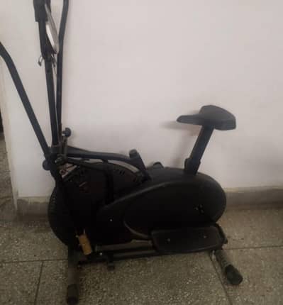 4 handle elliptical cycle with meter exercise cycling machine bike gym