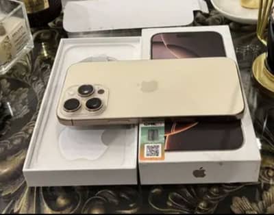 Apple iPhone 16 pro max PTA official approved with complete box