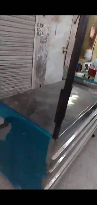 Fastfood counter made by totally steel material