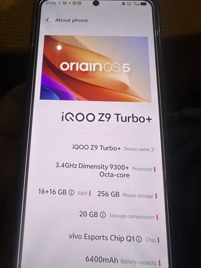 Iqoo z9 turbo plus pta exchange possible