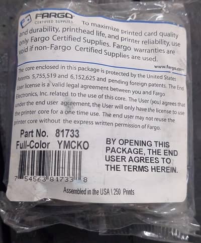 Fargo and Datacard Color Ribbon