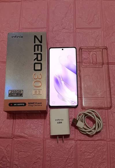 infinix zero  30 5G 8+8/256 GB PTA approved
