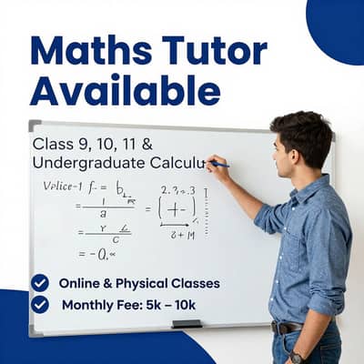 Maths Tutor Available | Class 9,10,11 & Undergraduate Calculus