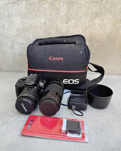 canon 1200D 2 lens complete Saman he