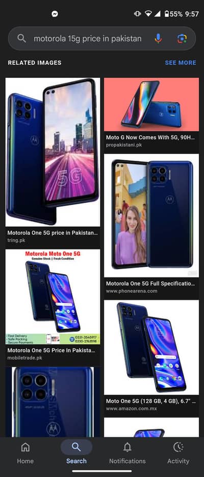 Motorola one 5g gaming phone 4/128gb exchange possible 03252913104