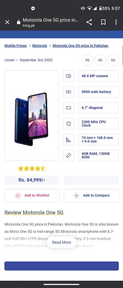 Motorola one 5g gaming phone 4/128gb exchange possible 03252913104